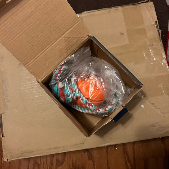 Ball🎾on Rope Dog🐕Toy For Fetch & Chew Reward & Exercise & Tug of War - Picture 3 of 10